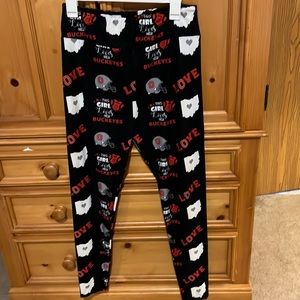 Women's Ohio State OSU Buckeyes leggings high rise size TC